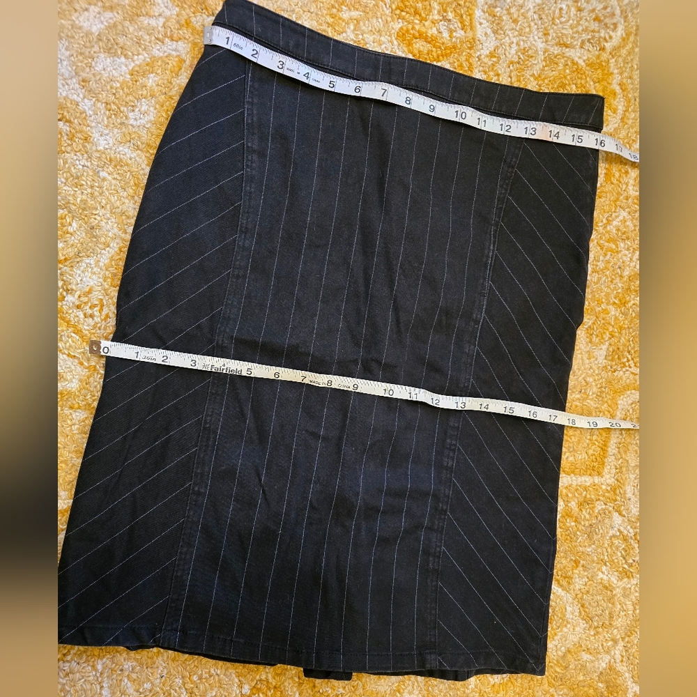 Tripp NYC Corset Back Pinstripe Pencil Skirt L - Picture 5 of 6